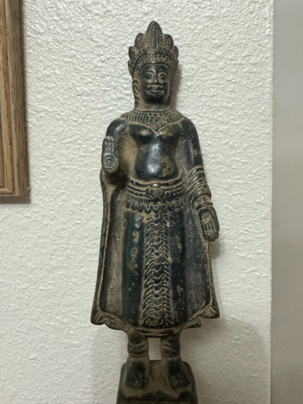 Antique-vintage Buddha statue from Cambodia.